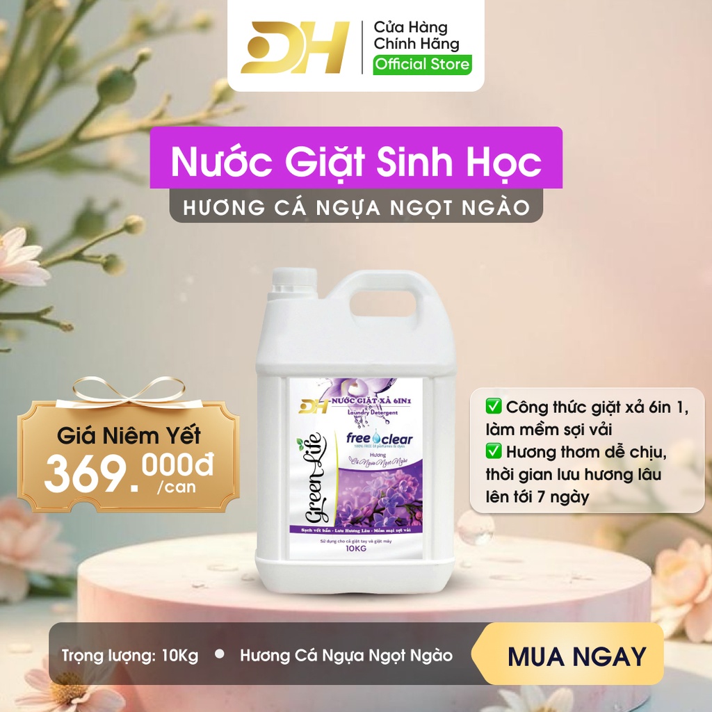 Nước Giặt DH Green Life – Cá ngựa ngọt ngào