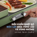 Bếp lẩu nướng 2in1 Kalite KLG333, công suất 1800W