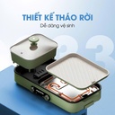 Bếp lẩu nướng 2in1 Kalite KLG333, công suất 1800W