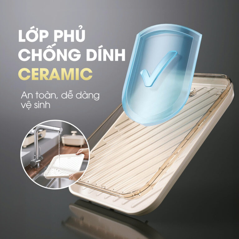 Bếp lẩu nướng 2in1 Kalite KLG333, công suất 1800W
