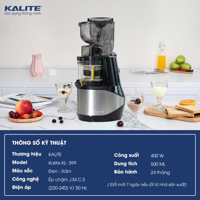 Máy ép chậm KALITE KL-599 cao cấp, sản xuất Thái Lan