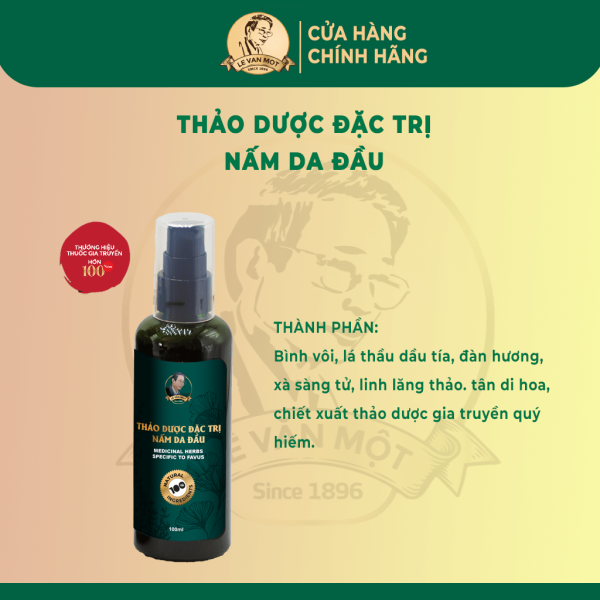 Thảo dược đặc trị nấm da đầu