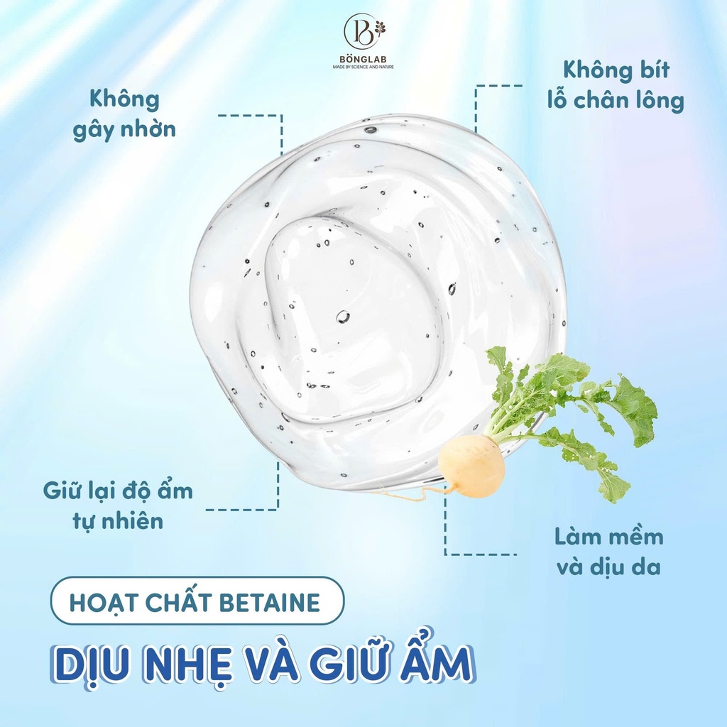 Sữa tắm gội toàn thân Baby Shampoo &Body Wash Củ Cải Đường Bonglab 270ml