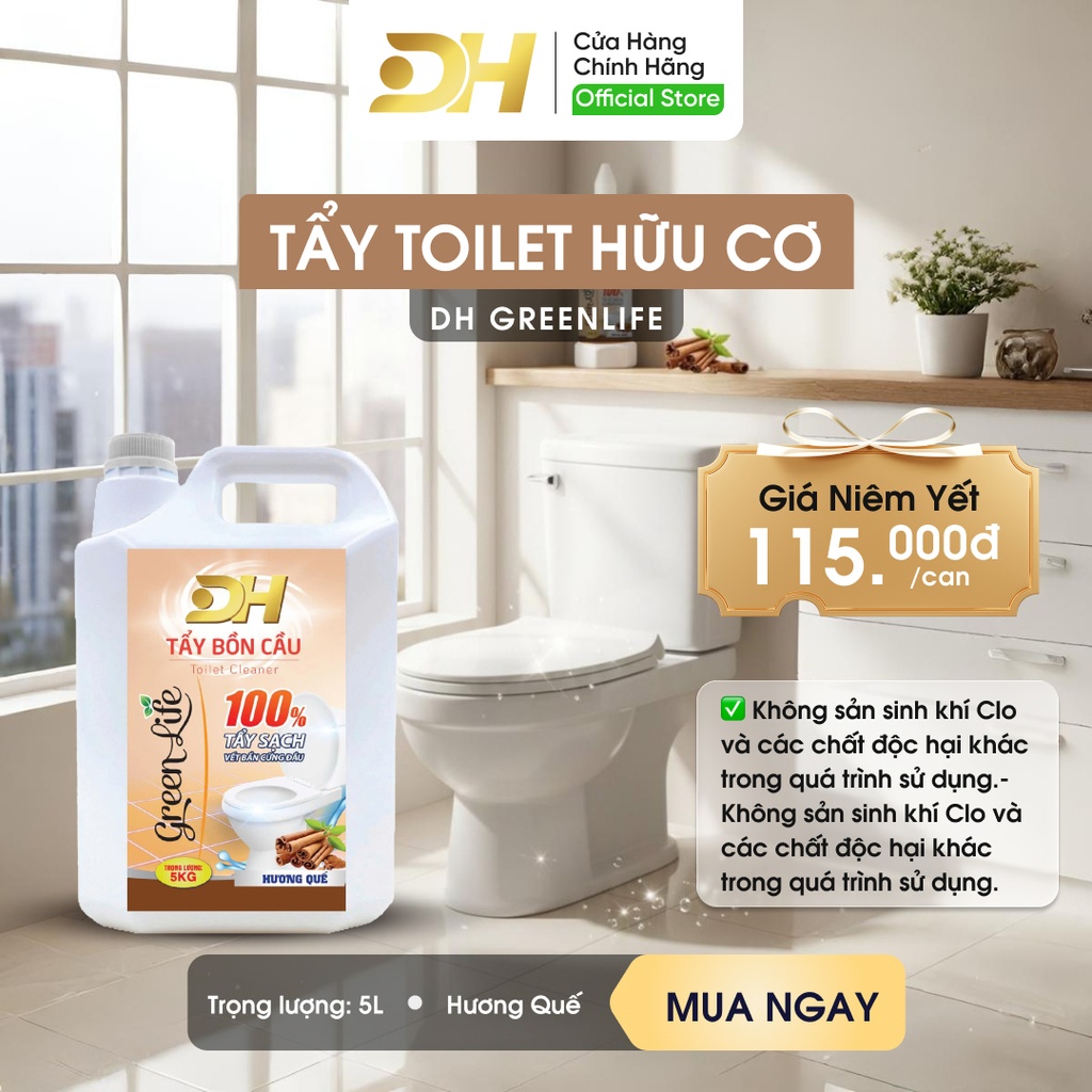 Nước Tẩy Bồn Cầu Green Life – Hương Quế