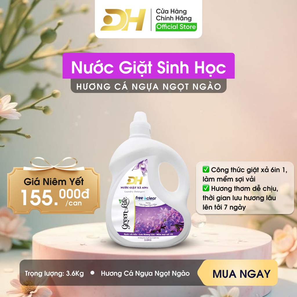 Nước Giặt DH Green Life – Cá ngựa ngọt ngào