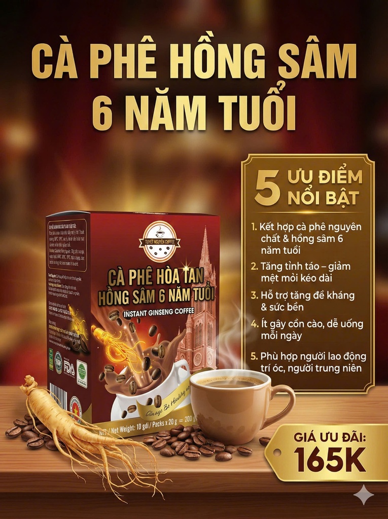 Cafe Hồng Sâm