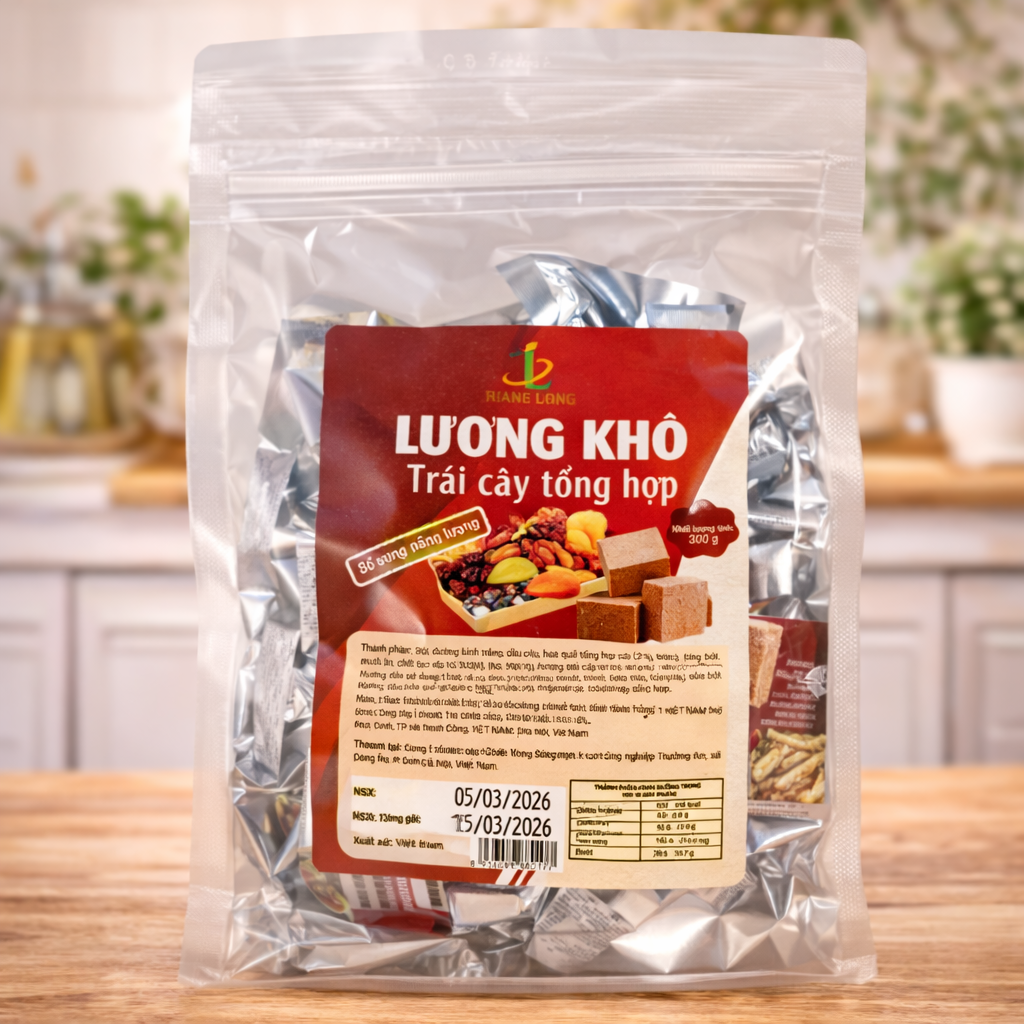 Lương khô mini vị hoa quả tổng hợp 300g