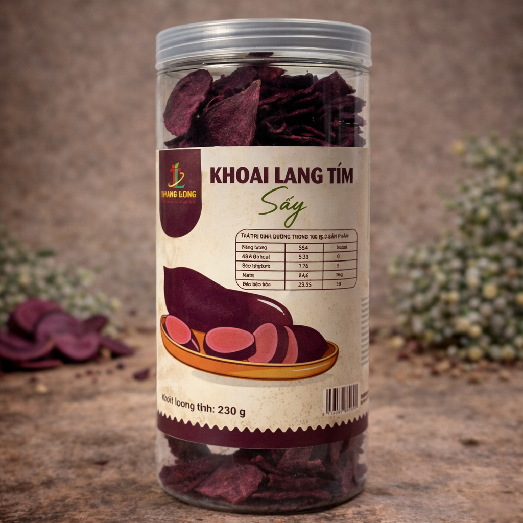 Khoai lang tím sấy vị mật ong 230g
