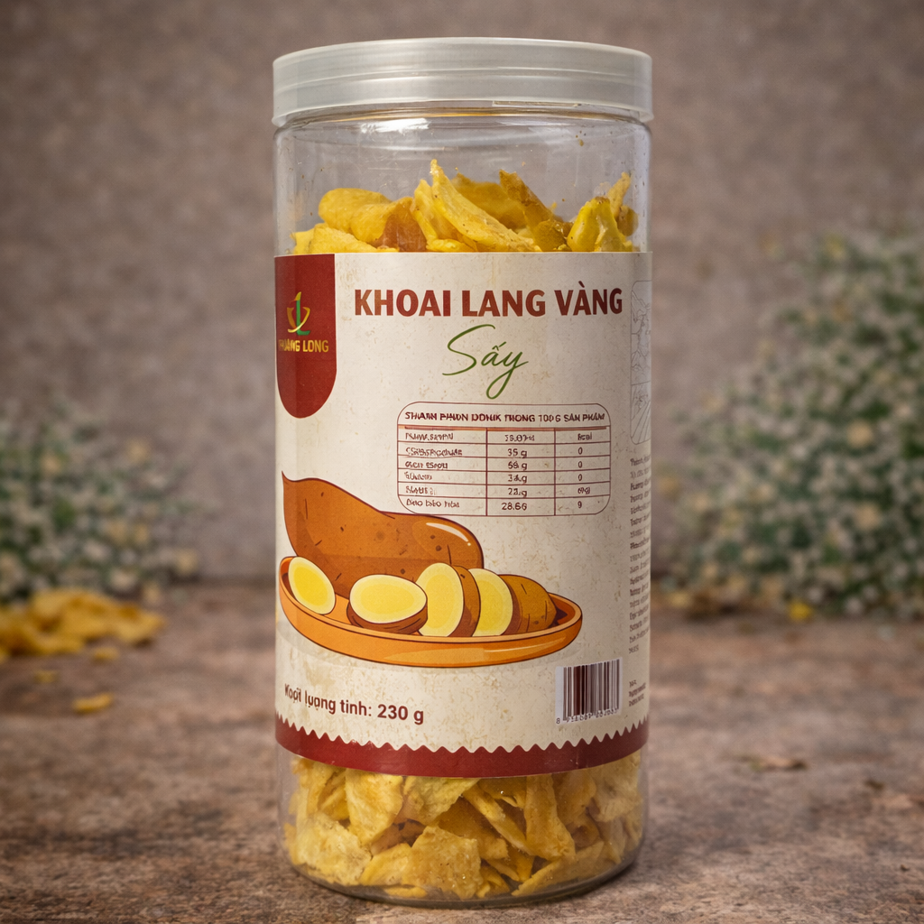 Khoai lang vàng sấy vị mật ong 230g