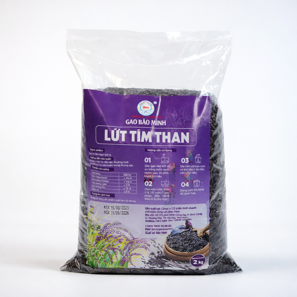 Gạo lứt tím than 2kg