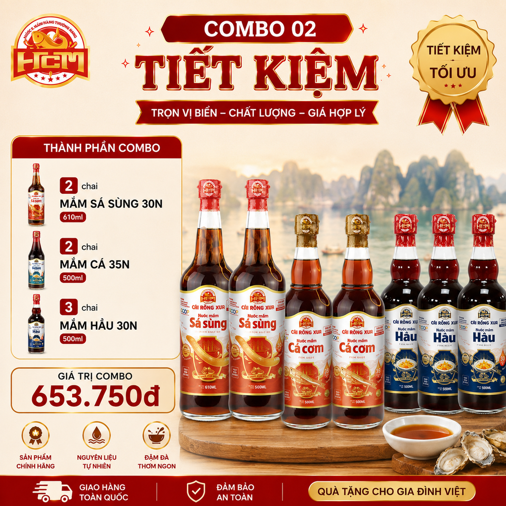 NƯỚC MẮM CÁI RỒNG XƯA  COMBO-02