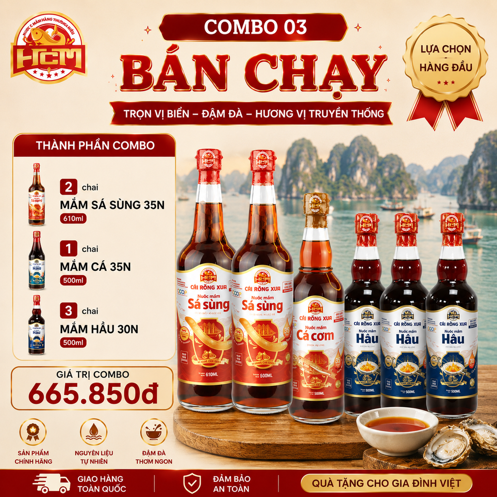 NƯỚC MẮM CÁI RỒNG XƯA  COMBO-03