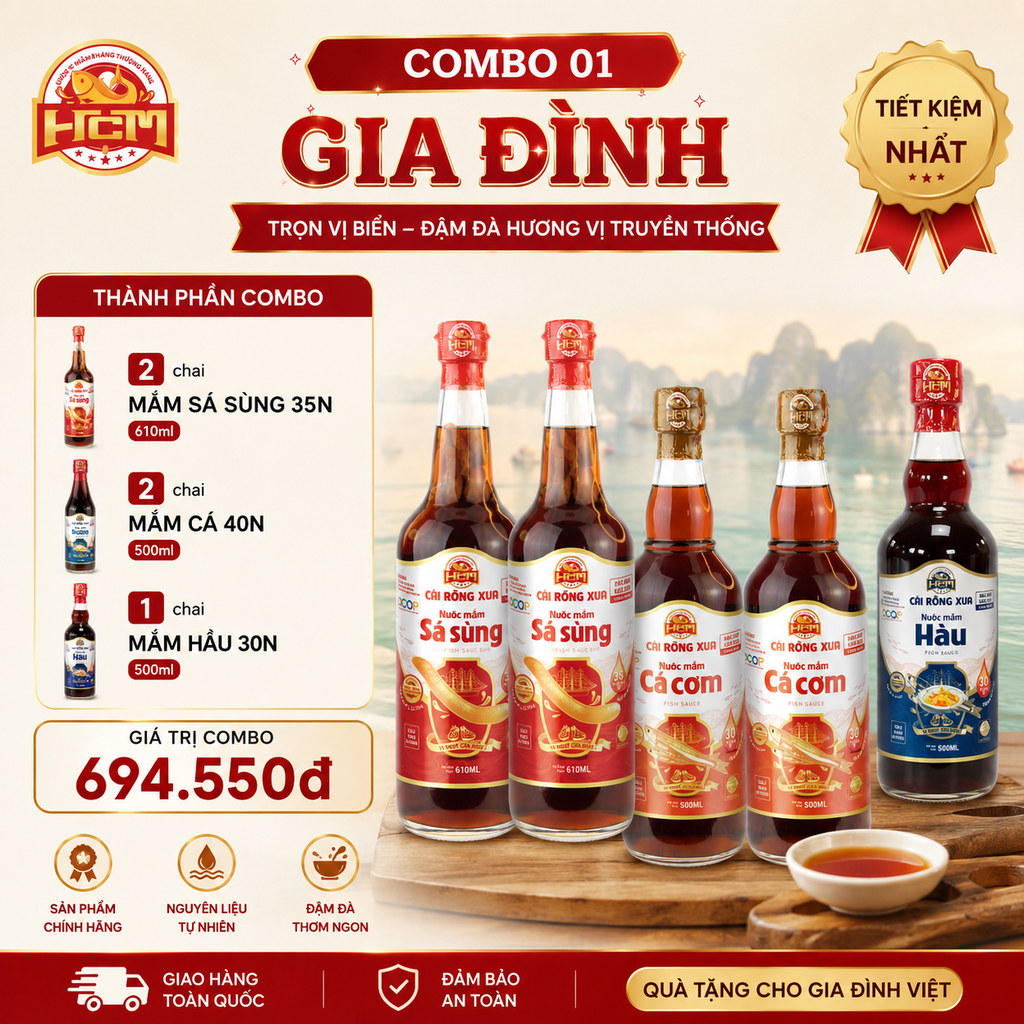 NƯỚC MẮM CÁI RỒNG XƯA  COMBO-01