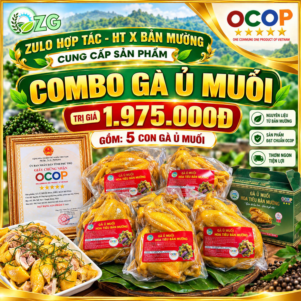 COMBO GÀ Ủ MUỐI BẢN MƯỜNG