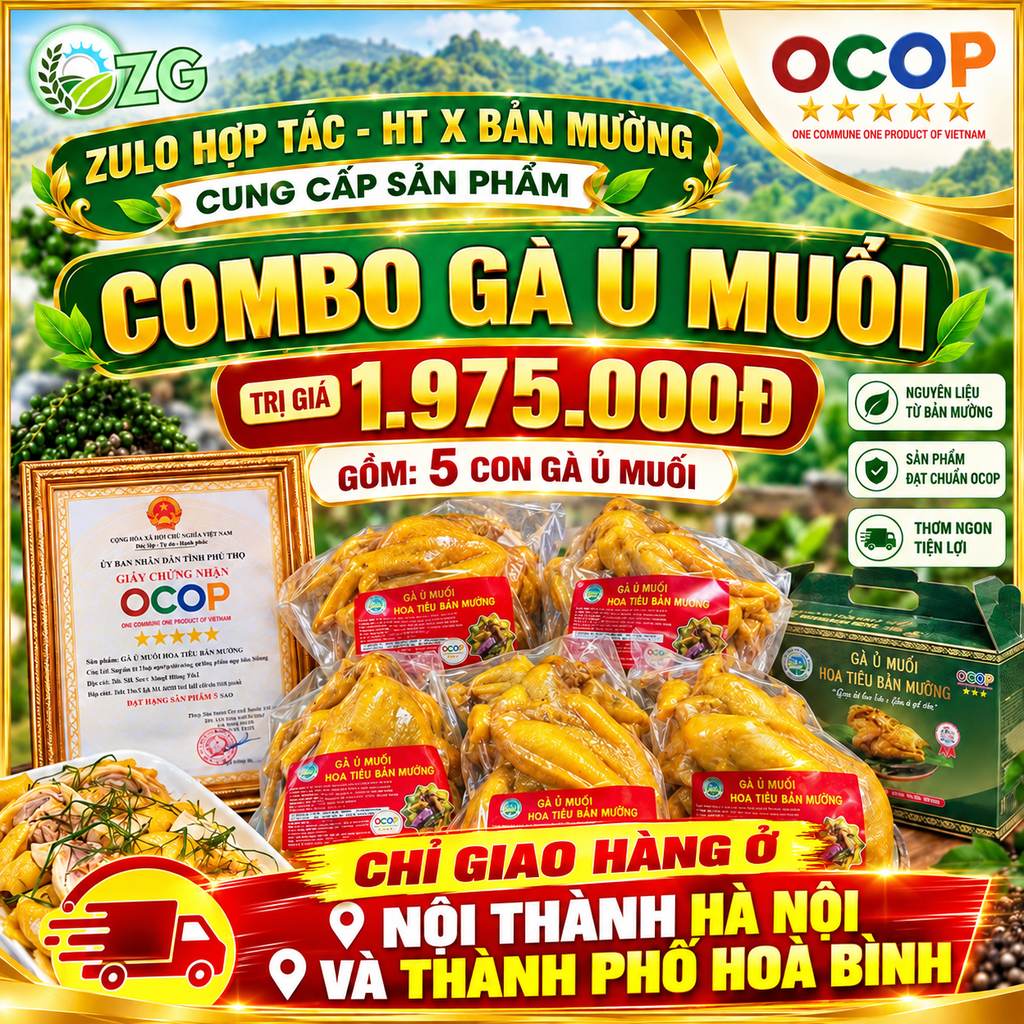 COMBO GÀ Ủ MUỐI BẢN MƯỜNG