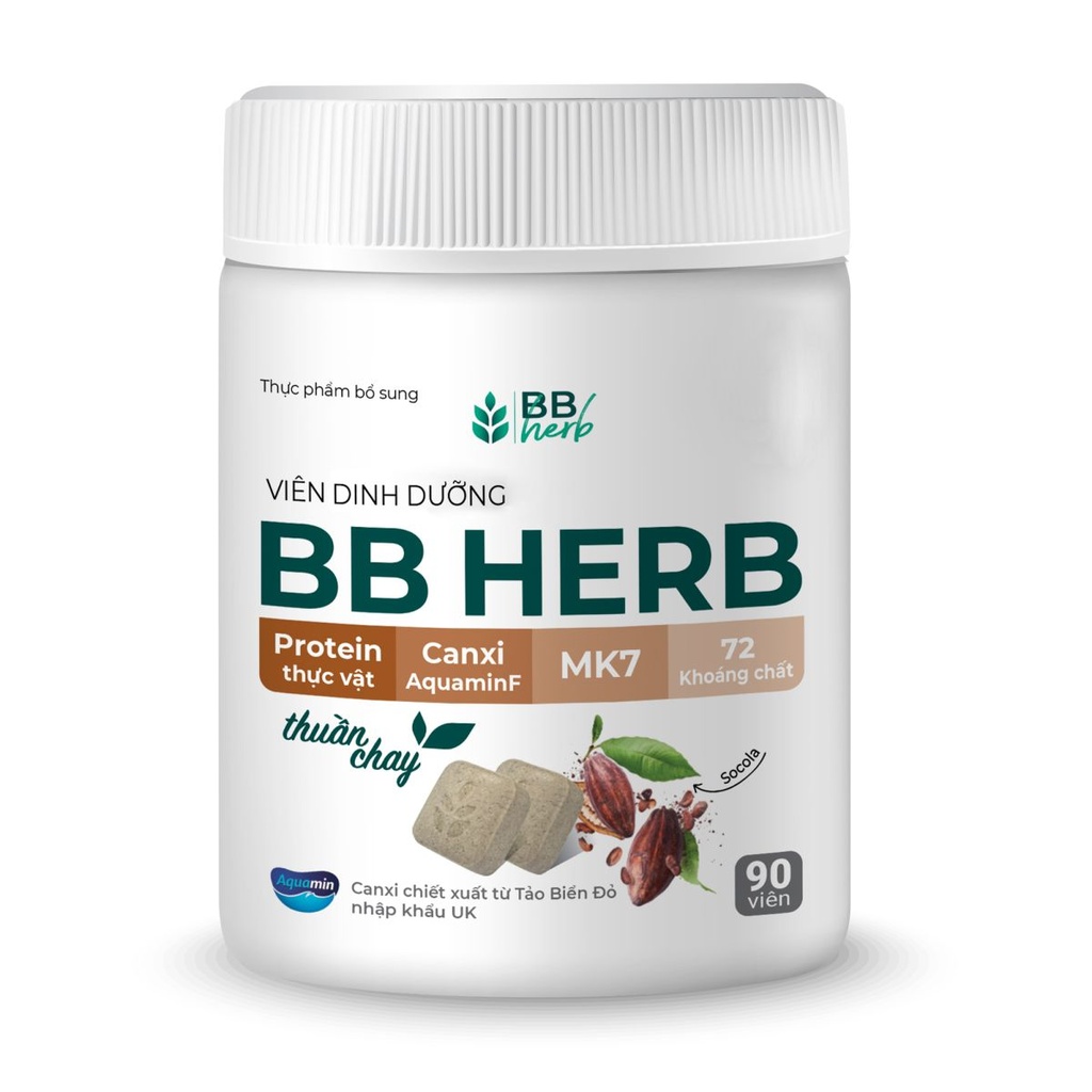 Viên dinh dưỡng BB HERB vị Socola