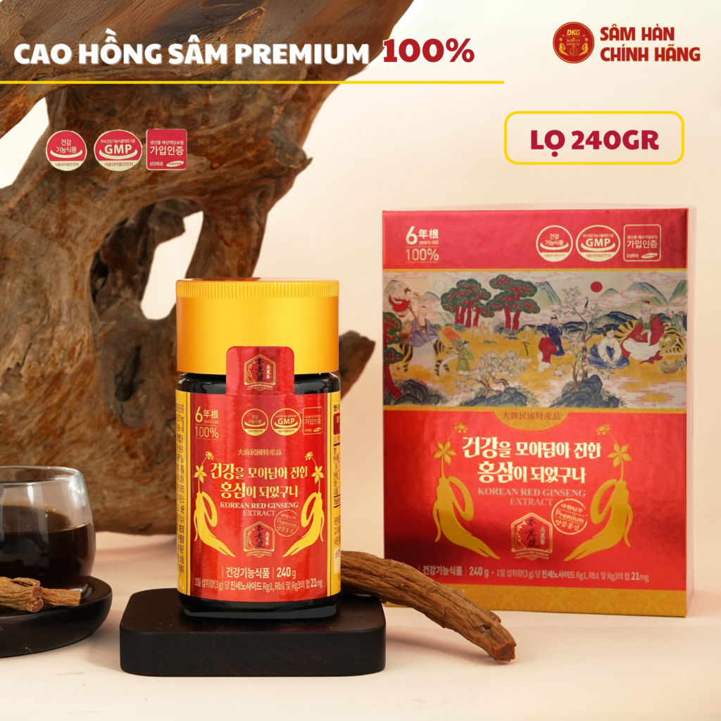 Cao hồng sâm Hàn Quốc 240g – 7mg/g (New) – Daedong