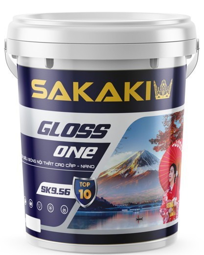 SAKAKI GLOSS ONE Sơn siêu bóng nội thất cao cấp – Nano SK9.56