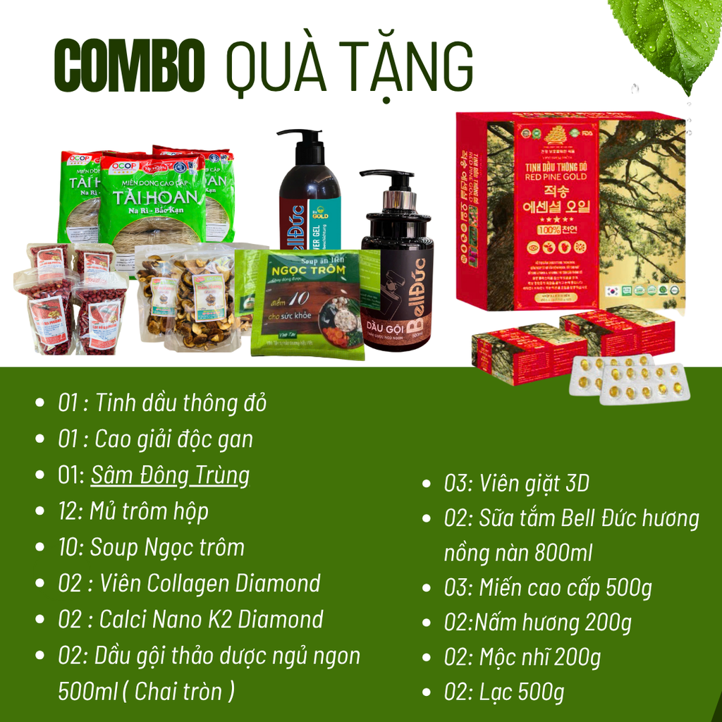 Combo quà tặng tiêu dùng.