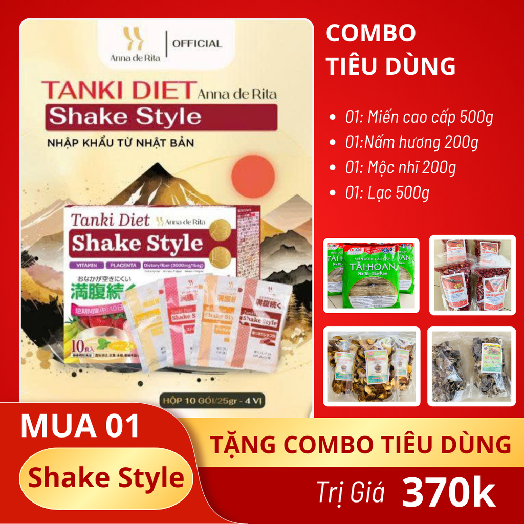 Thực phẩm bảo vệ sức khỏe ANNA DE RITA TANKI DIET SHAKE STYLE - KM02