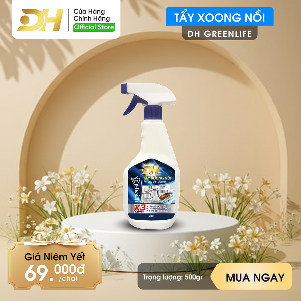 Tẩy Xoong Nồi Dh Green Life – X3 Power
