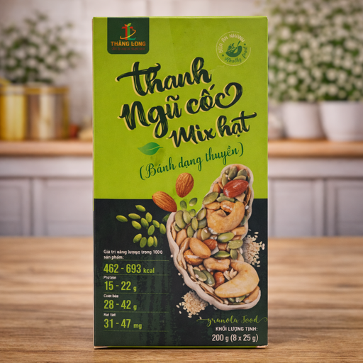 [THDDHTH1-H8T(S00717] Thanh ngũ cốc mix hạt dạng thuyền hộp 200g