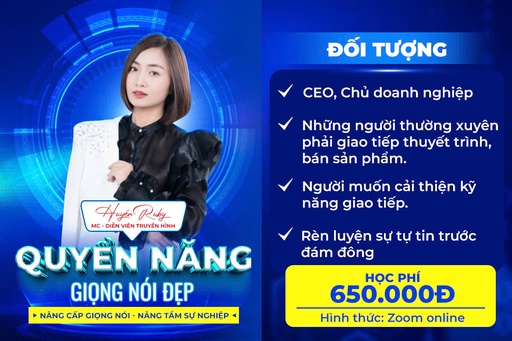 [QNGNĐ00156] Quyền năng Giọng nói đẹp
