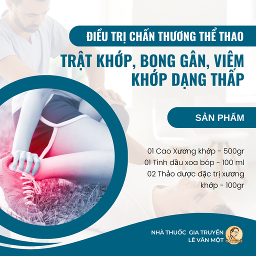 [LTĐTCTTTTKBGVKDT00223] LIỆU TRÌNH ĐIỀU TRỊ CHẤN THƯƠNG THỂ THAO, TRẬT KHỚP, BONG GÂN, VIÊM KHỚP DẠNG THẤP