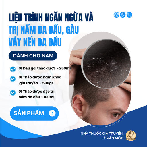 [LTNNVTNDĐGVNDĐDCN00240] LIỆU TRÌNH NGĂN NGỪA VÀ TRỊ NẤM DA ĐẦU, GÀU, VẢY NẾN DA ĐẦU DÀNH CHO NAM