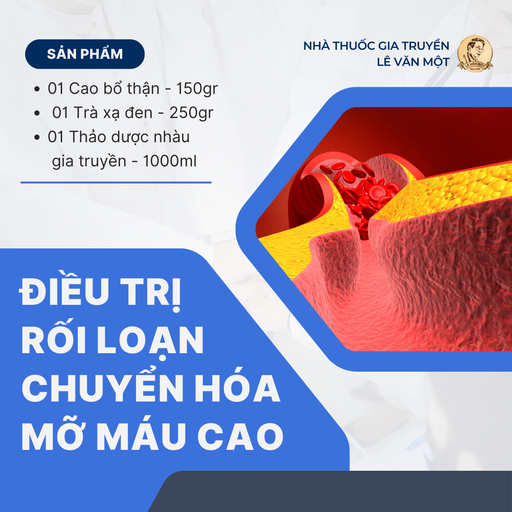 [LTĐTRLCHMMC00246] LIỆU TRÌNH ĐIỀU TRỊ RỐI LOẠN CHUYỂN HÓA, MỠ MÁU CAO