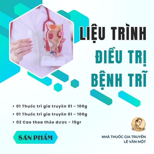 [CLTĐTBT00248] COMBO LIỆU TRÌNH ĐIỀU TRỊ BỆNH TRĨ