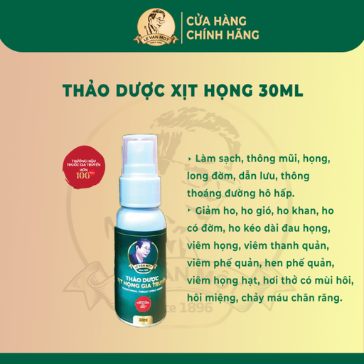 [TDXH00295] Thảo dược xịt họng