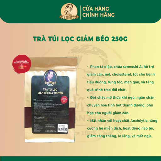 [TTLGB200309] Trà túi lọc giảm béo 250gr
