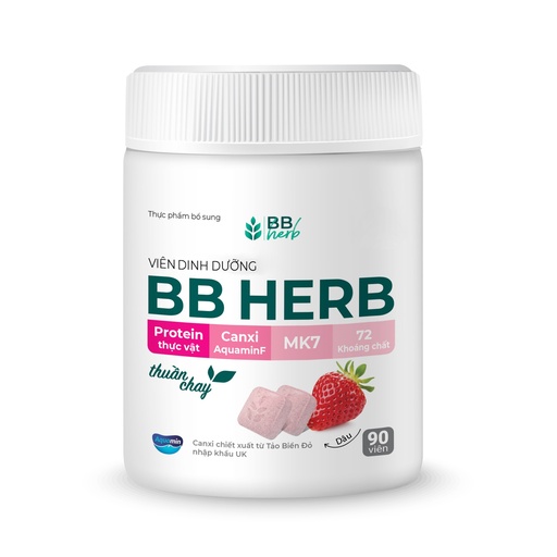 [VDDBHVD00423] Viên dinh dưỡng BB HERB vị Dâu