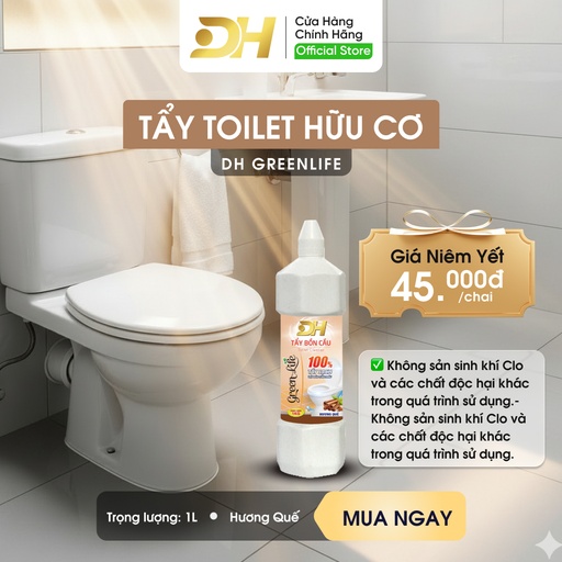 Nước Tẩy Bồn Cầu Green Life – Hương Quế